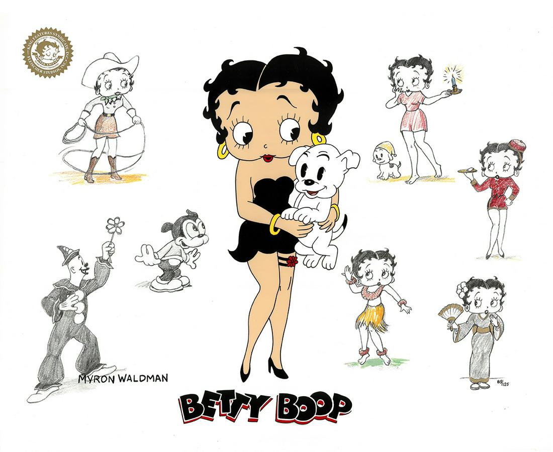 Betty Boop Signed Hand-Painted Cel (1 of 2)