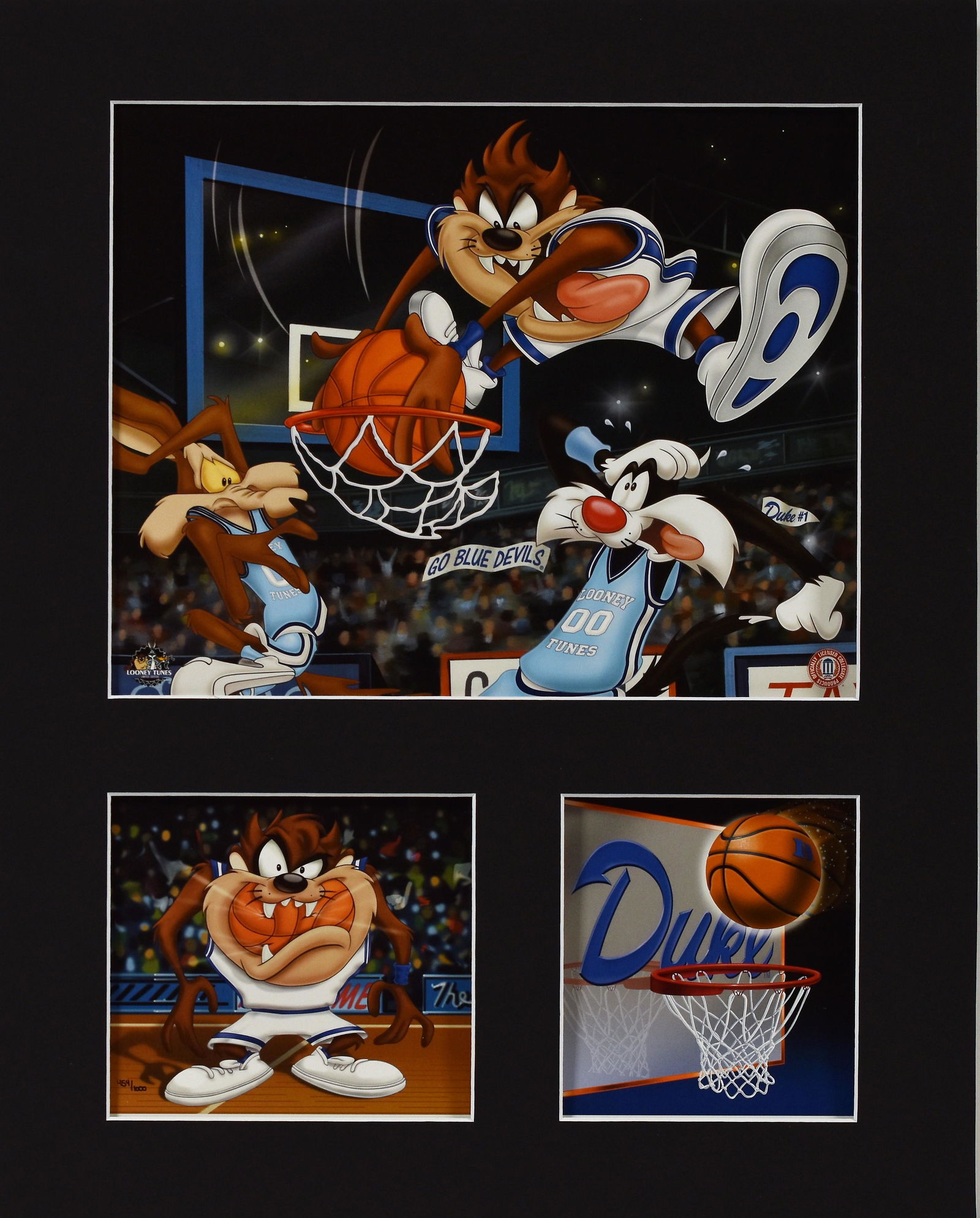 Duke L.E. Warner Bros. Basketball  Lithograph (1 of 3)