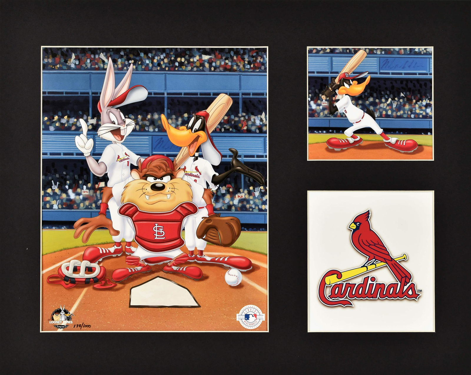 Warner Bros. St. Louis Cardinals Matted L.E. Lithograph (1 of 3)