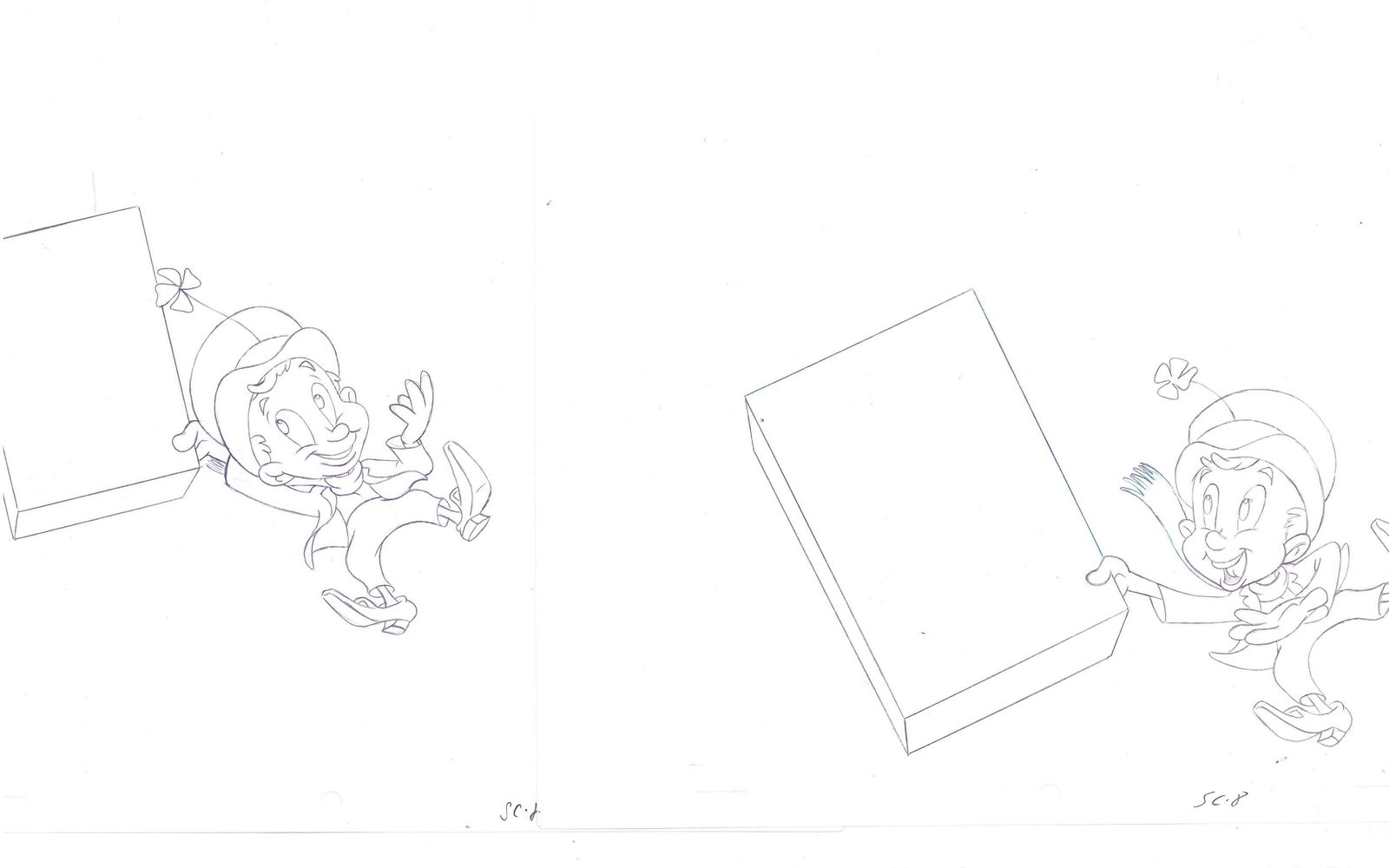 Lucky Charms - 2 Original Production Drawings (1 of 3)
