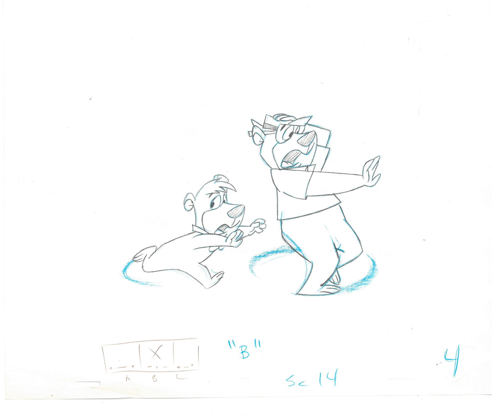 Yogi Bear Original Production Drawing (1 of 1)