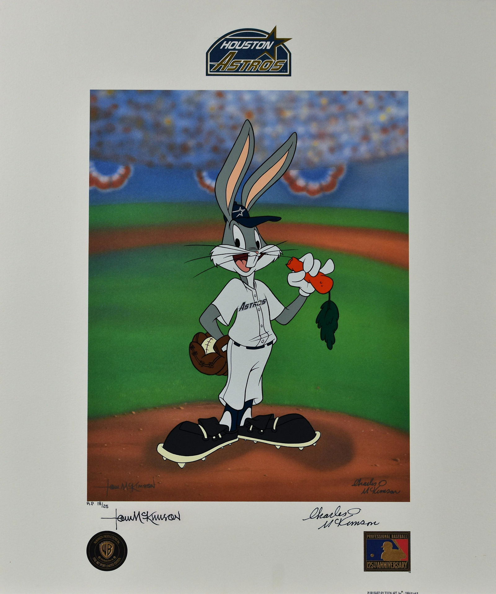 Houston Astros - Warner Bros. Lithoserigraph signed (1 of 5)