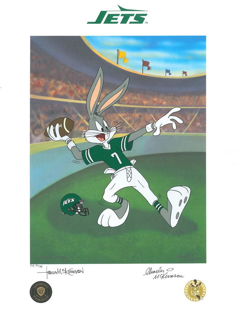 New York Jets - Warner Bros. Lithoserigraph (1 of 2)