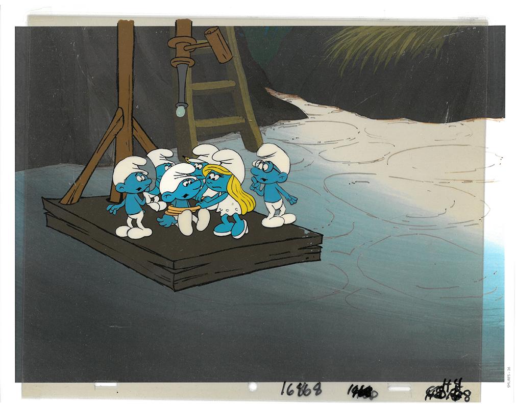 Smurfs - An Original Multi-Layered Production Cel (1 of 1)