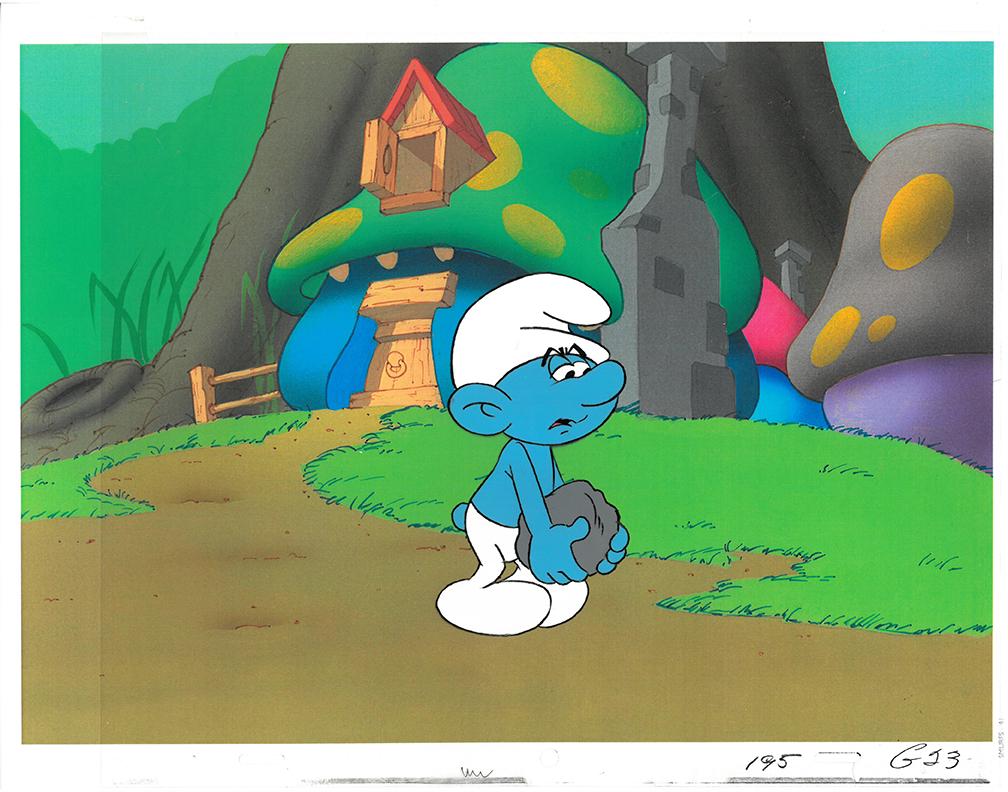 Smurfs - An Original Production Cel- Grouchy (1 of 1)