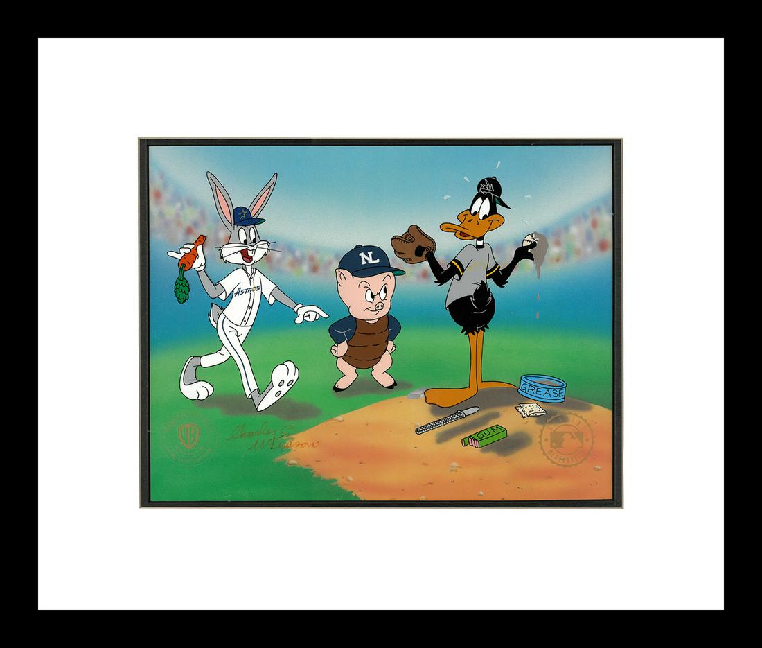 Houston Astros - Bugs & Daffy Original Hand-Painted (1 of 2)