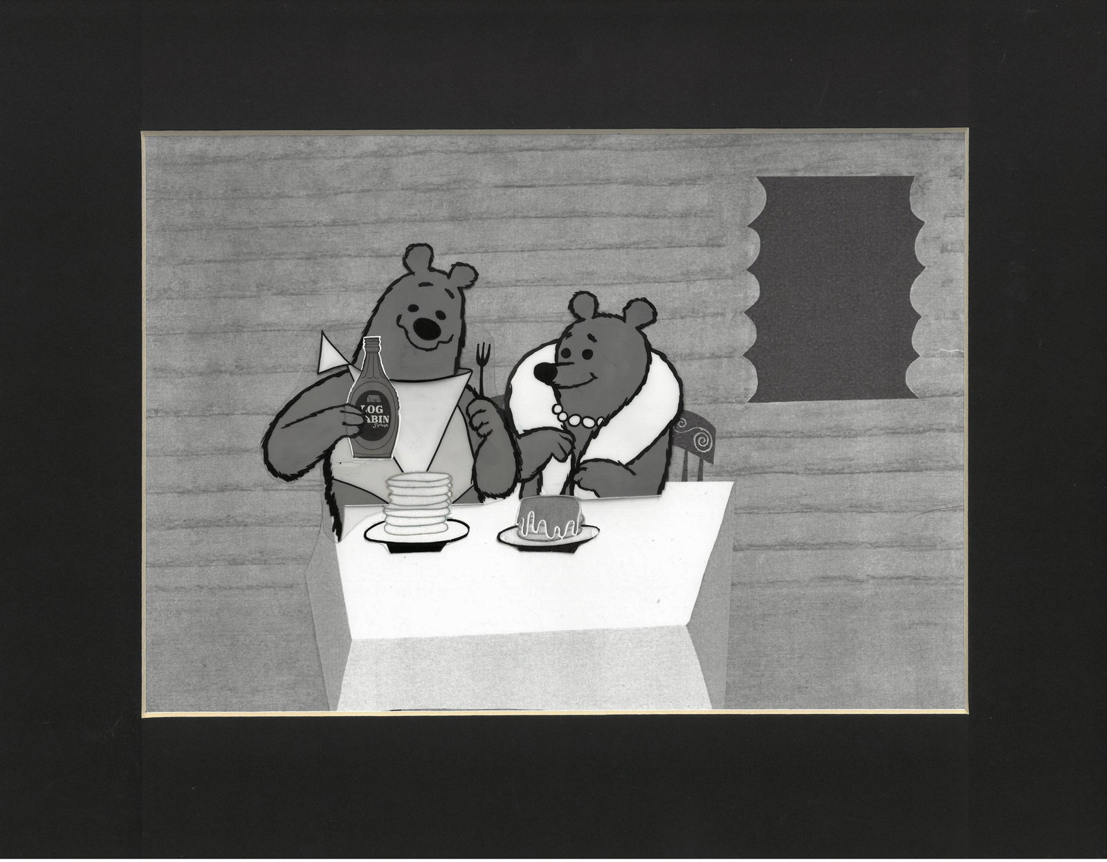 Original Production Cels and Drawings- 3 Bears Log (1 of 2)
