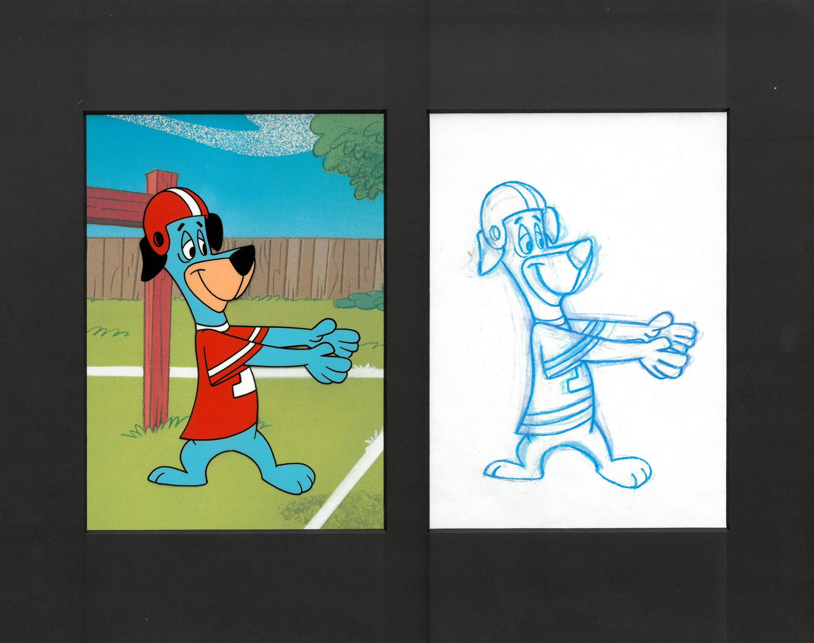Hanna-Barbera Production Cel and Drawing - Huckleberry (1 of 1)