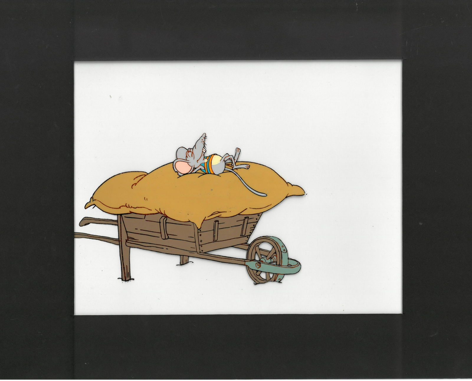 Doctor Snuggles - Original Production Cel -Nobby Mouse: Original Production Cel from the animated television series "Dr. Snuggles" which aired for one season in 1979. Dr. Snuggles is a Co-Production with both British and Dutch producers. This cel features