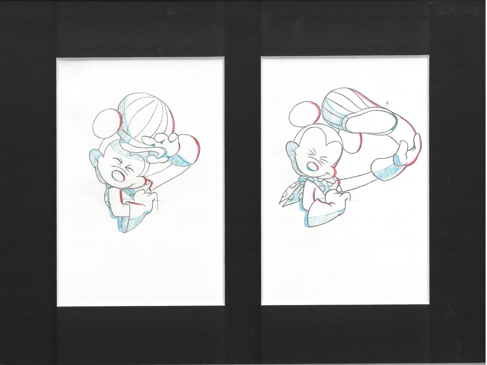 Mickey Mouse - Toot-N-Go Production Drawings-Framed (1 of 3)