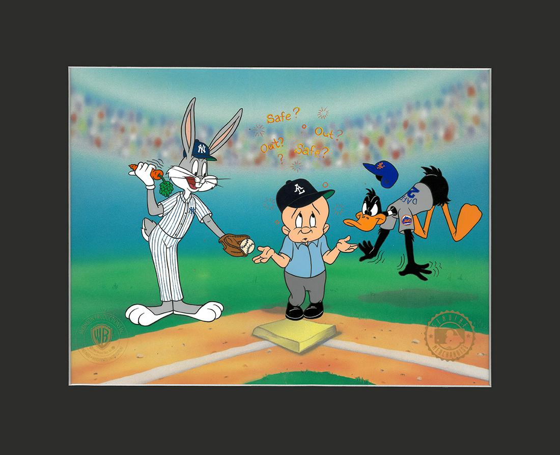 NY Yankees/Mets - Hand-Painted WB Cel (1 of 2)
