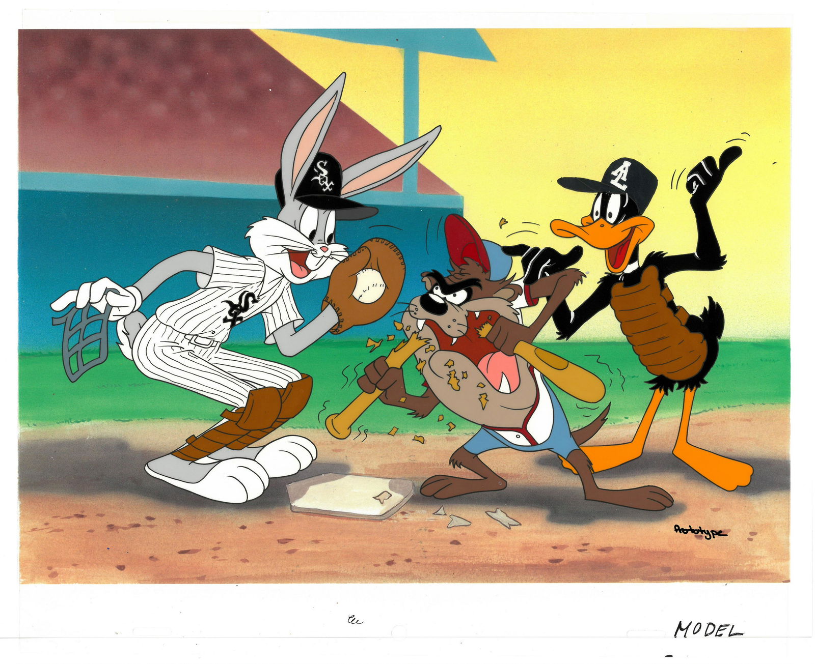 Chicago White Sox - Hand-Painted Bugs Bunny Cel (1 of 2)