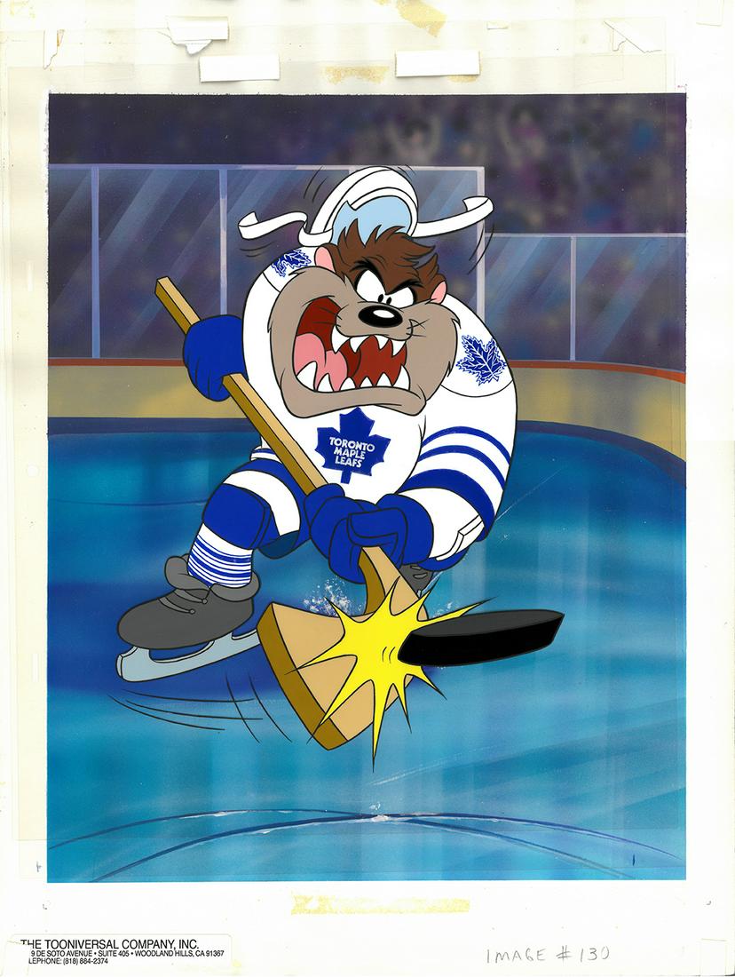 Maple Leafs -Taz Hand-Painted Cel (1 of 1)