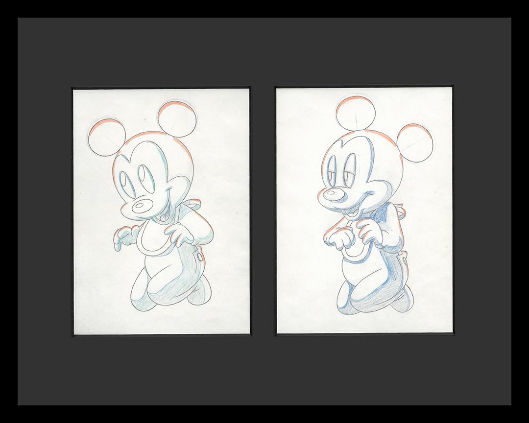 Mickey Mouse Original Production Drawings - Framed (1 of 1)