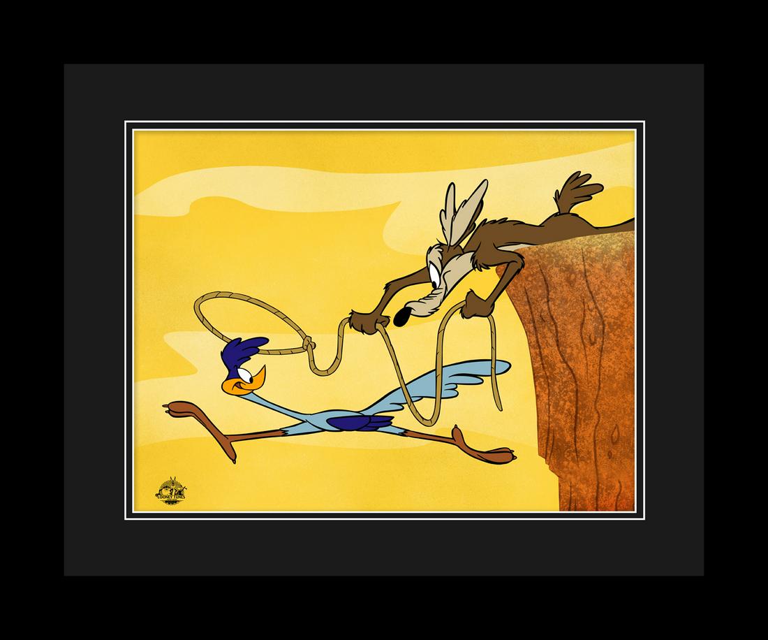 Wile E. Coyote and Road Runner - Fine Art Sericel Framed (1 of 1)
