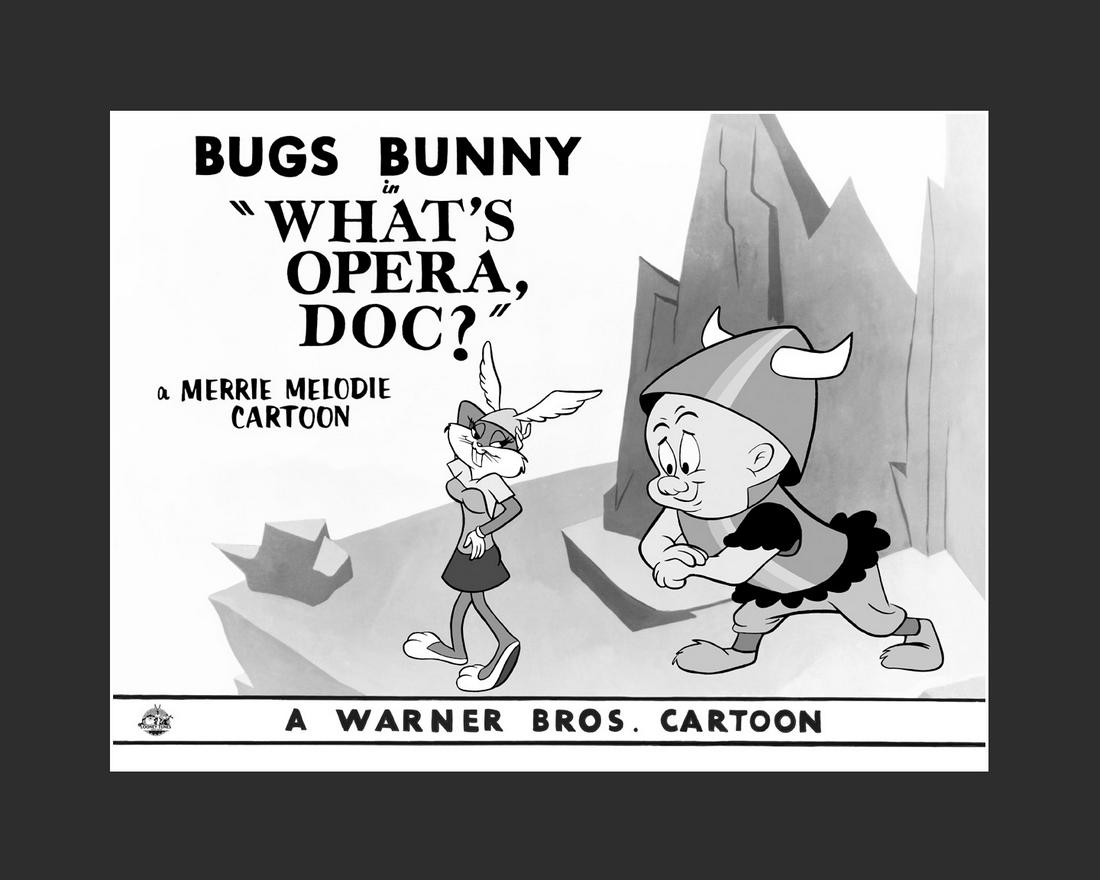 What's Opera Doc- LE Giclee: This giclee has been reproduced from the original Lobby Card of â€œWhatâ€™s Opera Doc?” This edition is limited to 500 hand-numbered pieces. What's Opera, Doc? was released in 1957. Thi