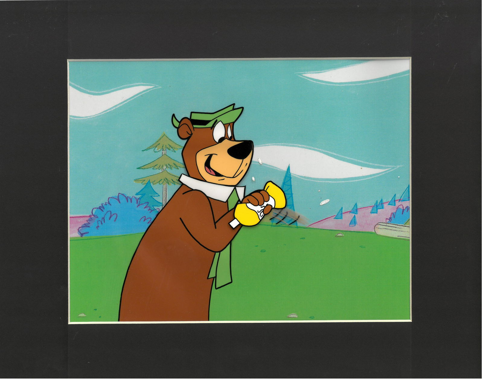 Yogi Bear Original Production Cel & Drawing (1 of 1)
