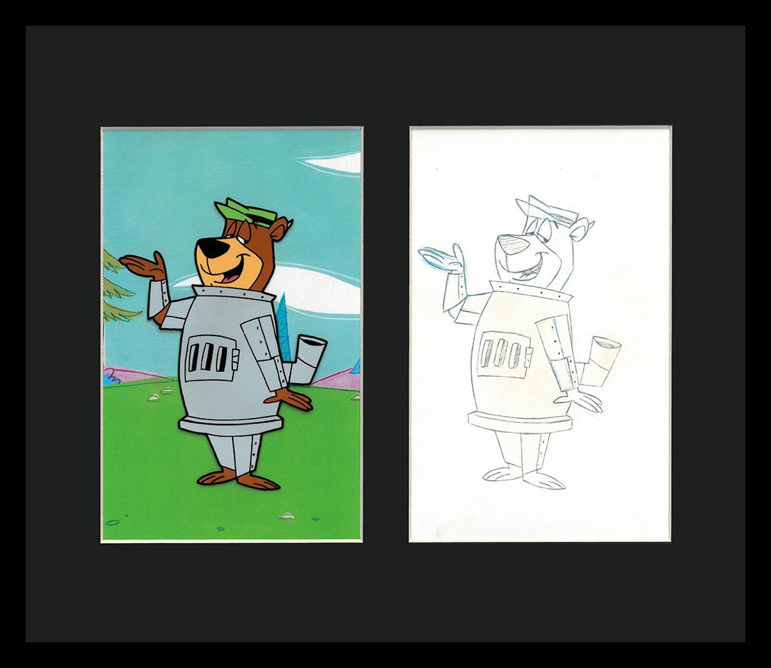 Yogi Bear Original Production Cel & Drawing -Framed (1 of 1)