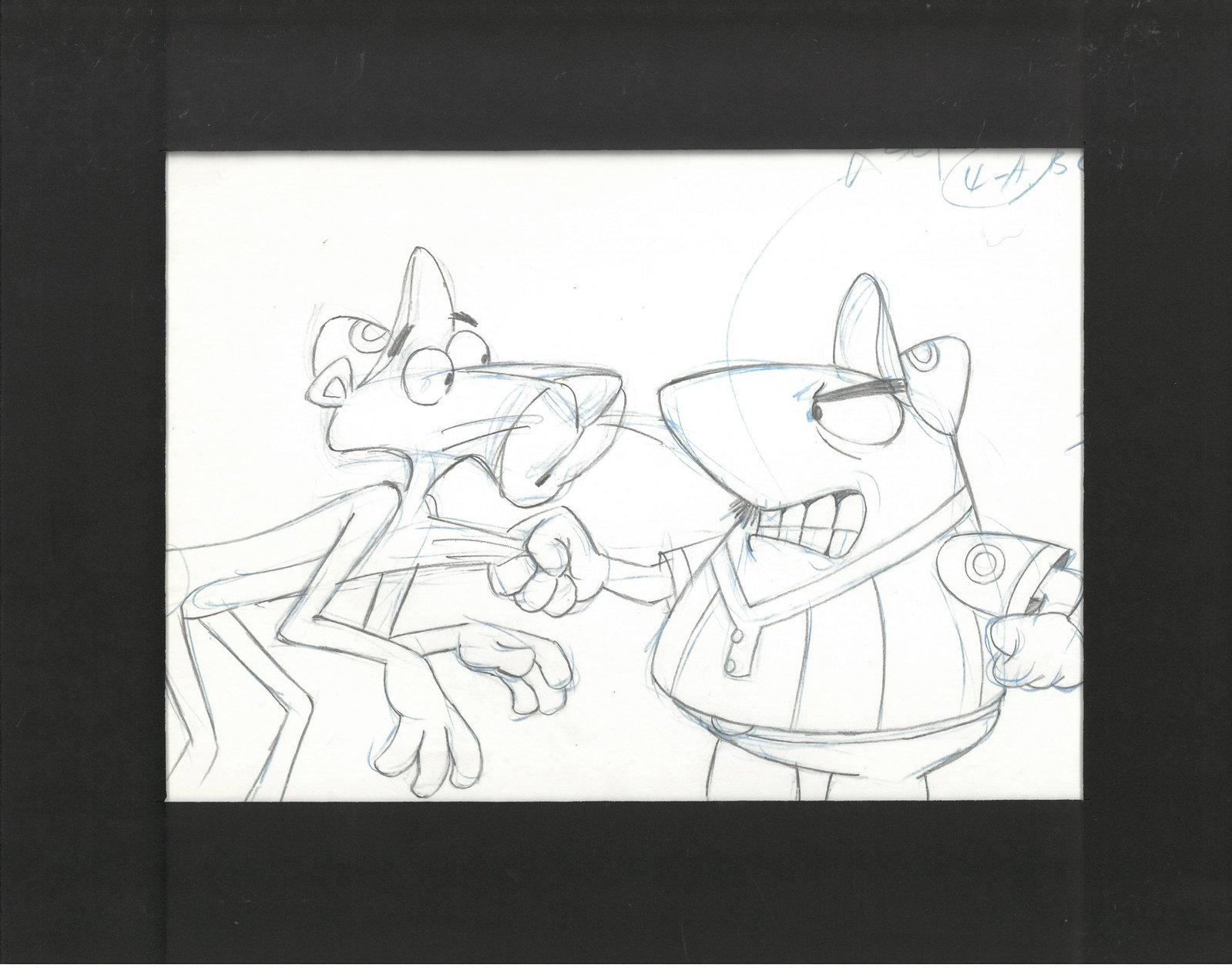 Pink Panther-Original Production Drawing: Original Production drawing from the Pink Panther TV Show, produced by Playhouse Pictures. Play House Pictures, Hollywood founded in the 1950's produced many well-known animation commercials, promotio