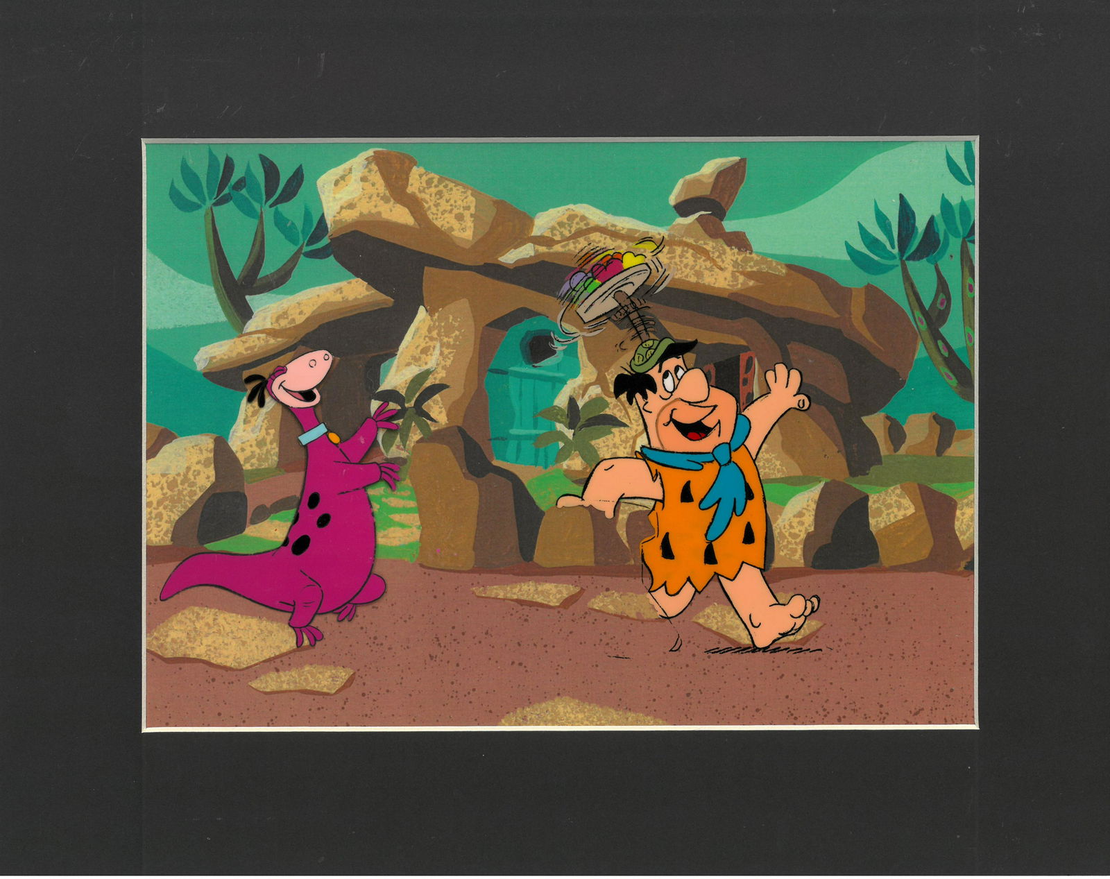 Flintstones -Original Production Cel- Fred Flintstone and Dino (1 of 1)