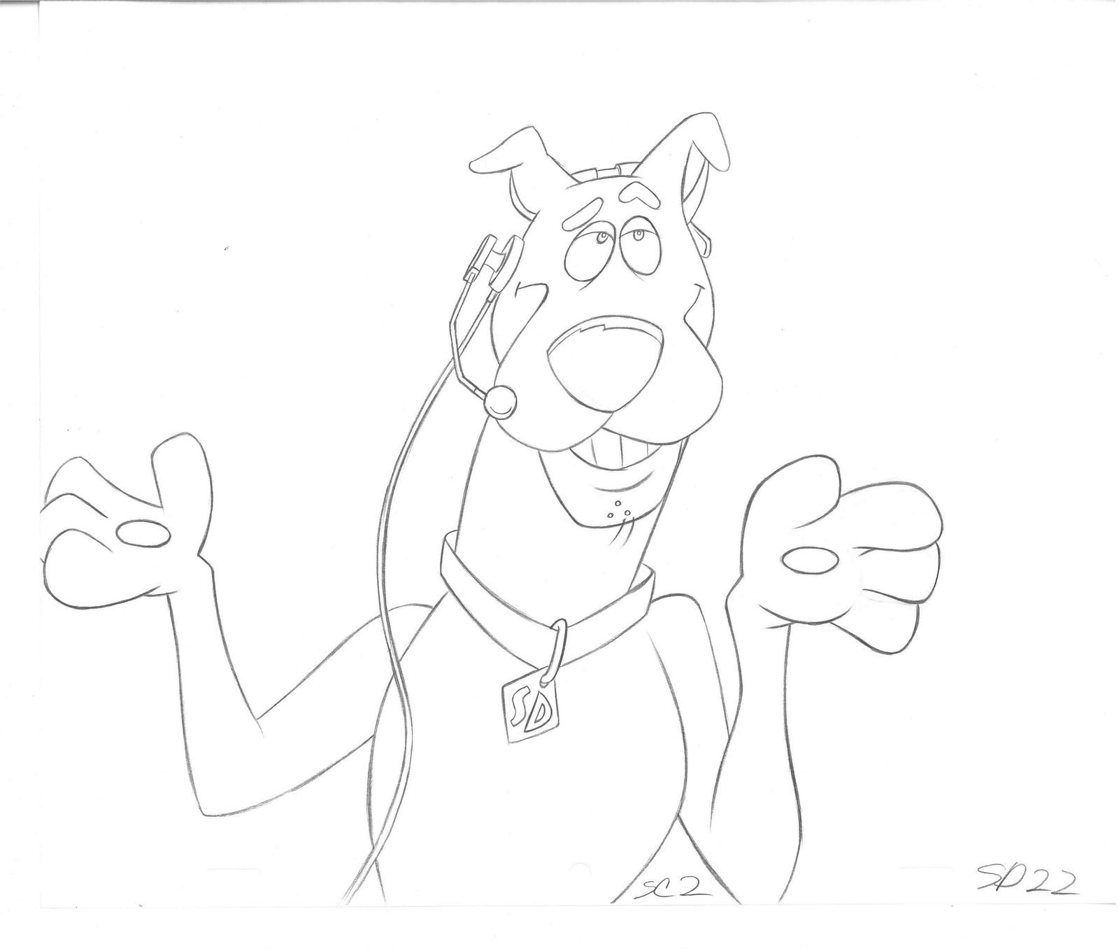 Scooby-Doo and Magilla Gorilla- 2 Original Production Drawings (1 of 2)