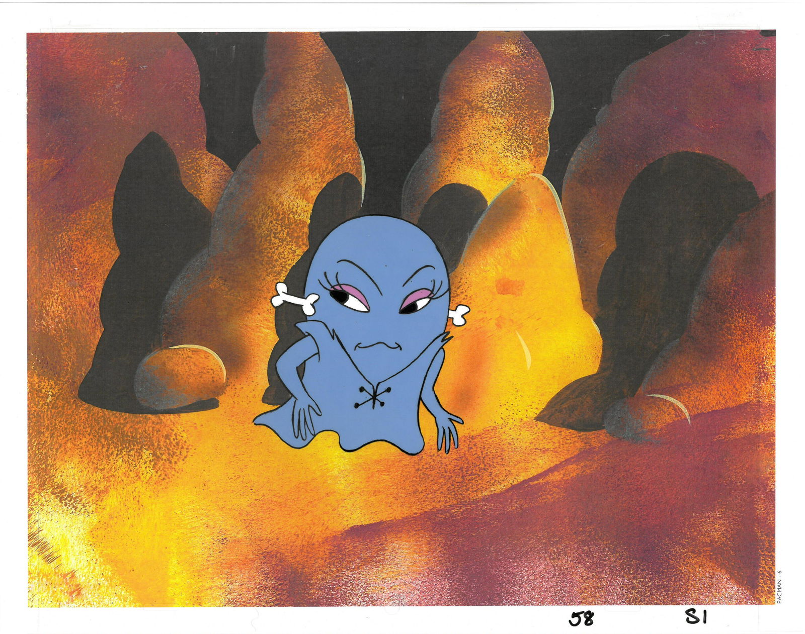 Pac-Man - Original Production Cel/Drawing - Sue (1 of 2)