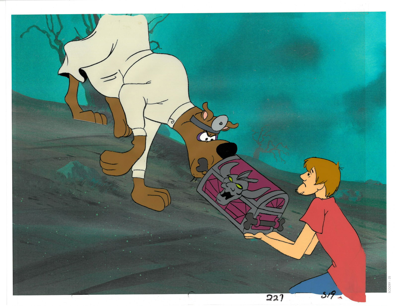 Scooby-Doo & Shaggy-Original Production Multi-Cel Set-Up/Matching Drawing (1 of 2)