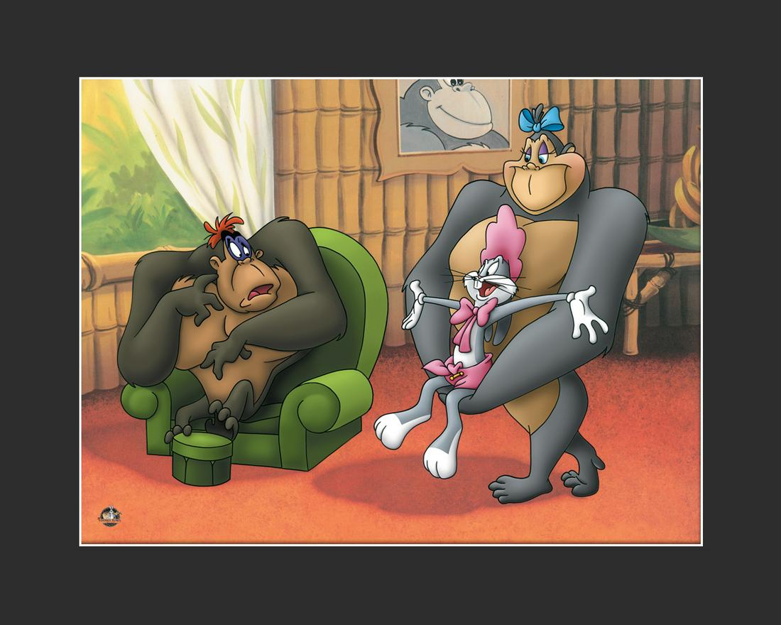 Bugs Bunny - Fine Art Giclee - Gorilla My Dreams: This fine art giclee entitled â€œ Gorilla My Dreams ” is limited to 500 hand-numbered pieces. This scene is taken from an actual â€œfreeze-frame” from the Looney Tunes cartoon shor
