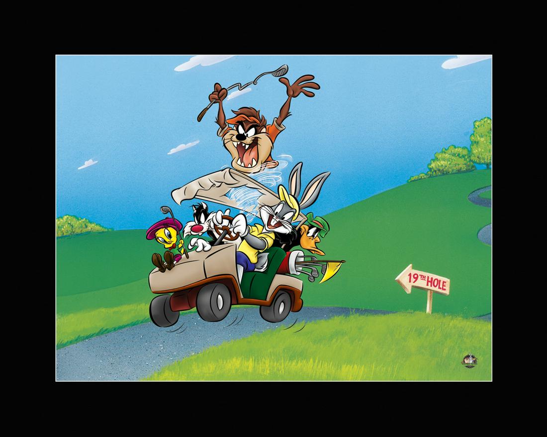Looney Tunes Gang - Fine Art WB Giclee - To the 19th Hole (1 of 1)