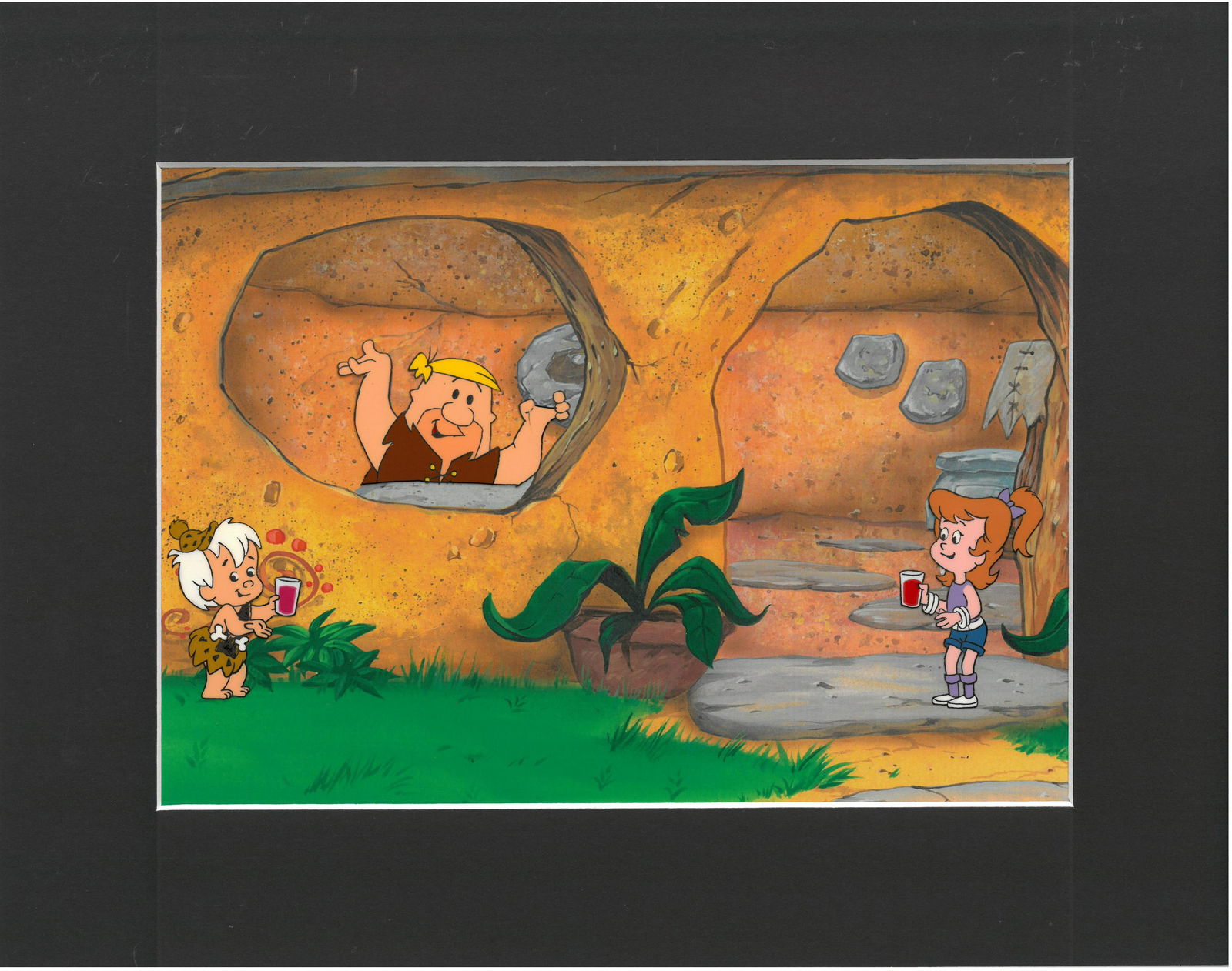 Flintstones - Original Production Cel/-Barney, and Bam Bam (1 of 2)