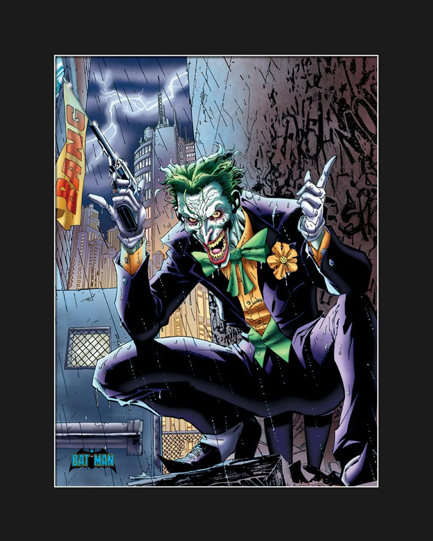 The Joker - DC/Warner Bros. Fine Art Giclee: This giclee entitled â€œ The Joker #614 ” The Joker appeared in the Batman -Hush Series issue #614, Part 7, where Batman flies into a rage attacking the Joker for whom he believes is respons