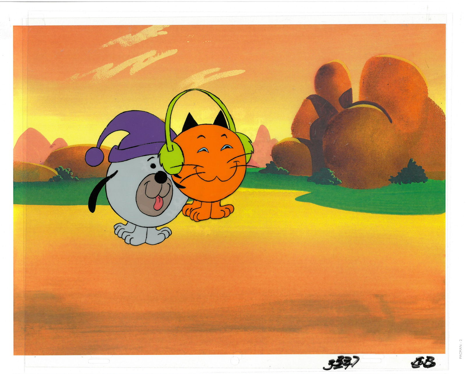 Pac-Man - Original Production Cel-Champ & Saber (1 of 1)