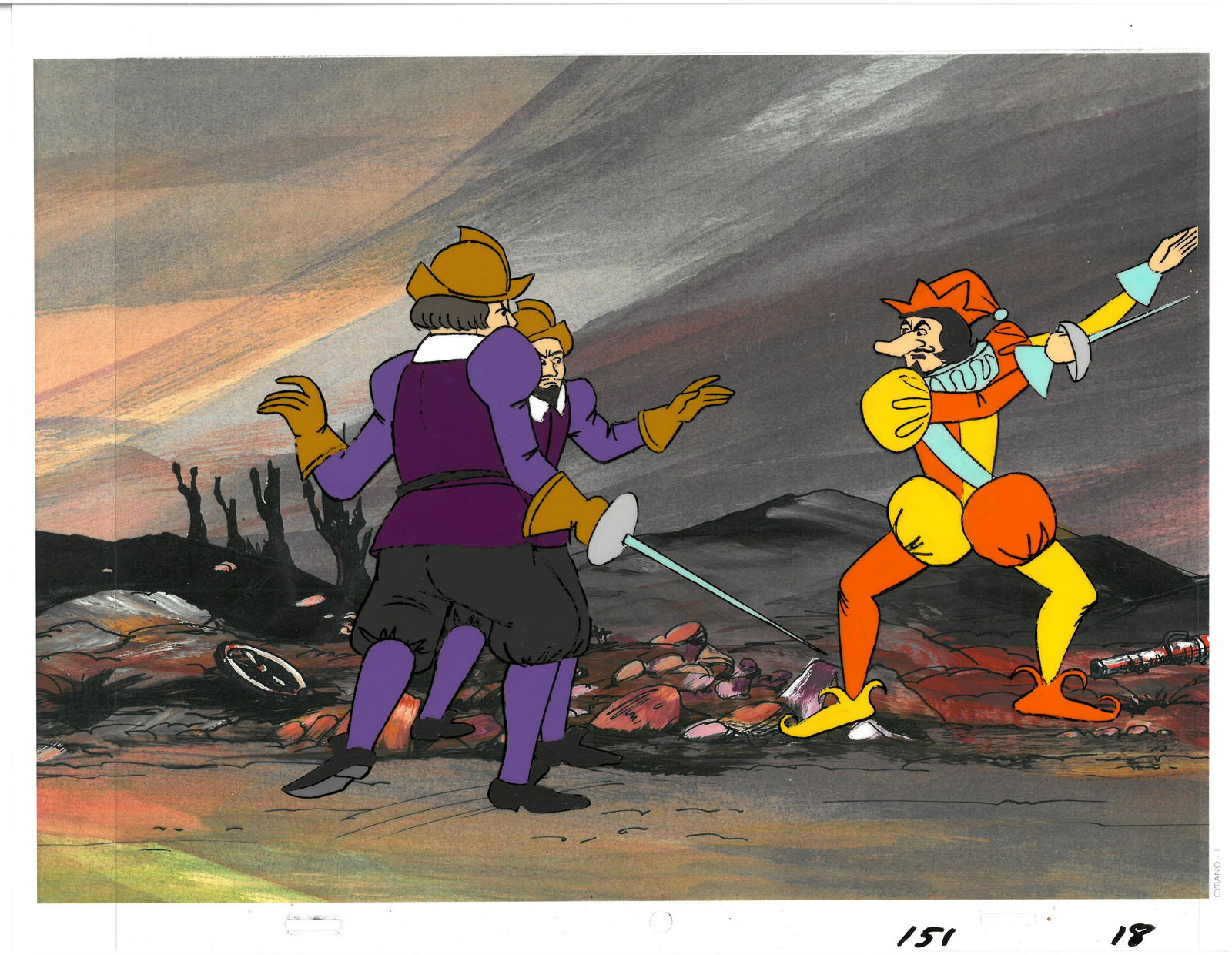 Cyrano de Bergerac - Original Production Cel/Drawing - Cyrano (1 of 2)