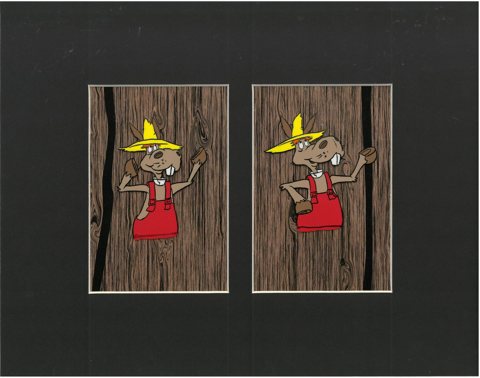 Hee-Haw Production Original Cels/Drawings-Matted (1969-1971) (1 of 2)