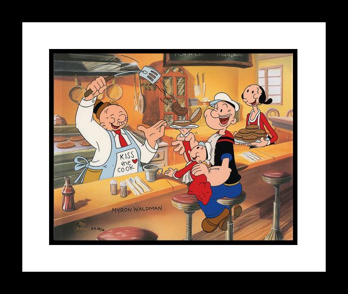 Orders Up - Signed Hand-Painted LE Cel - Framed (1 of 1)