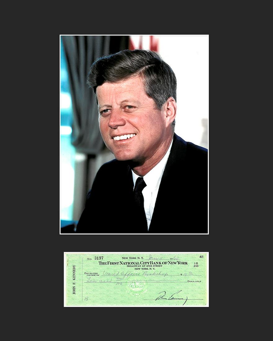 JFK Archival Photo with Reproduction Check (1 of 1)