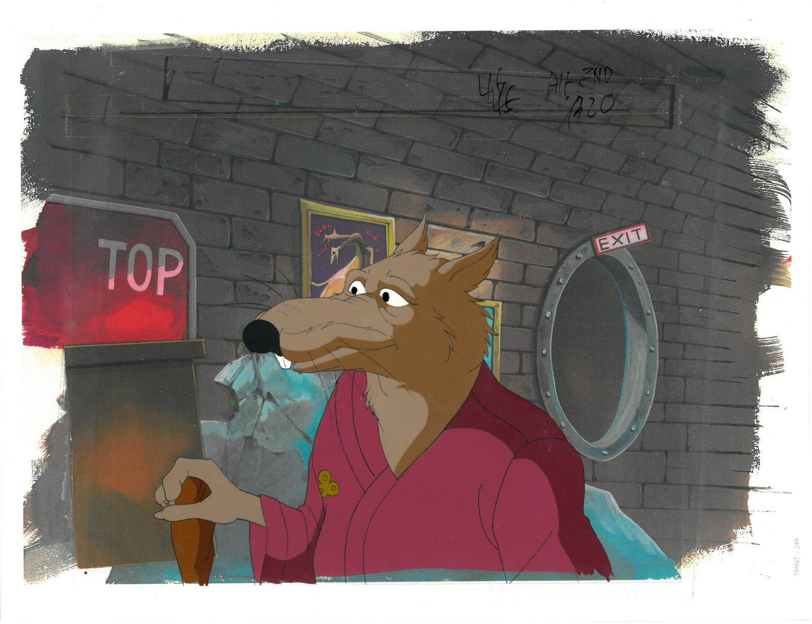 Splinter of (TMNT) Turtles- Original Production Cel (1 of 1)