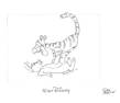 Tigger and Rabbit -Walt Disney- Signed Animator's Drawing