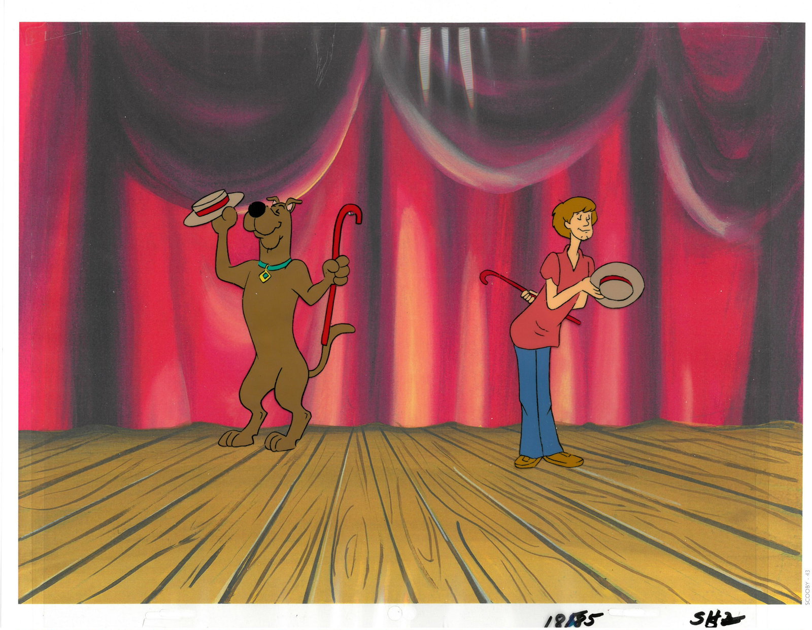 Scooby-Doo & Shaggy -Original Production Multi-Cel Set-Up (1 of 1)