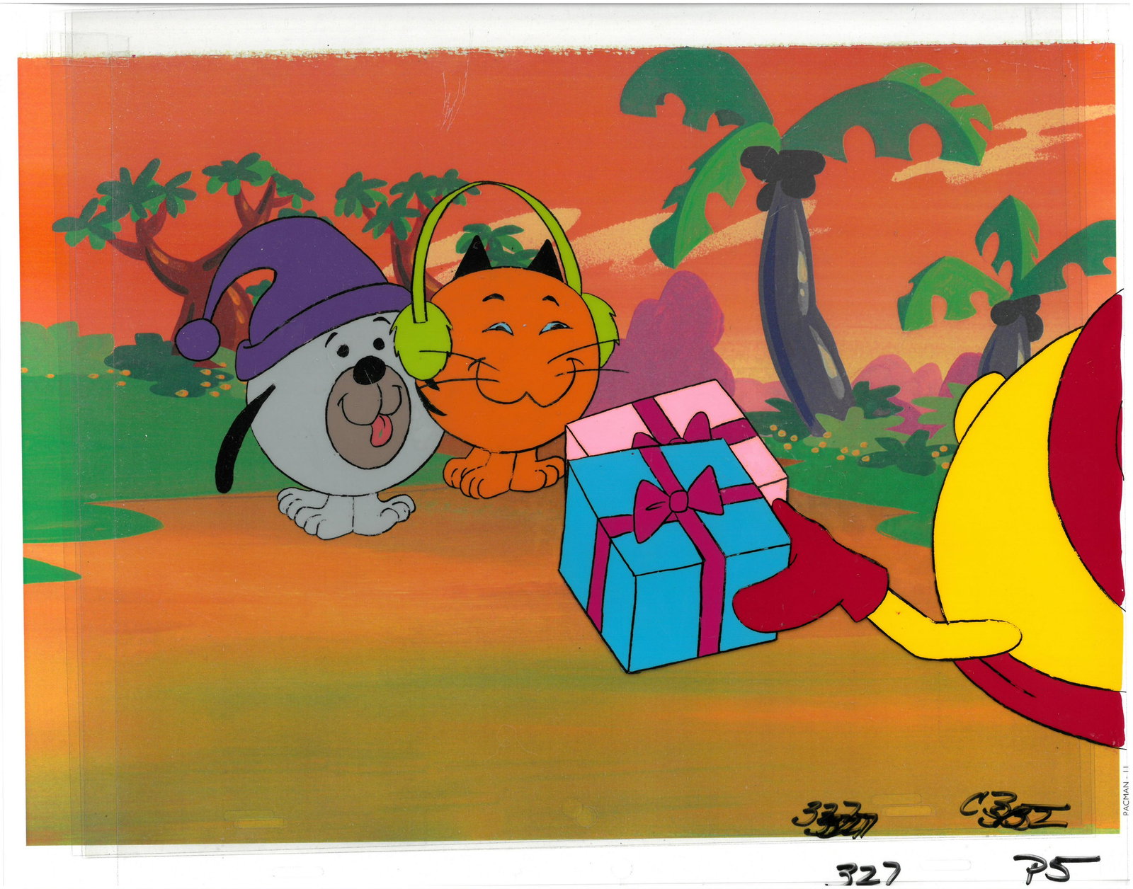 Pac-Man - Original Production Cel-Champ & Saber (1 of 1)