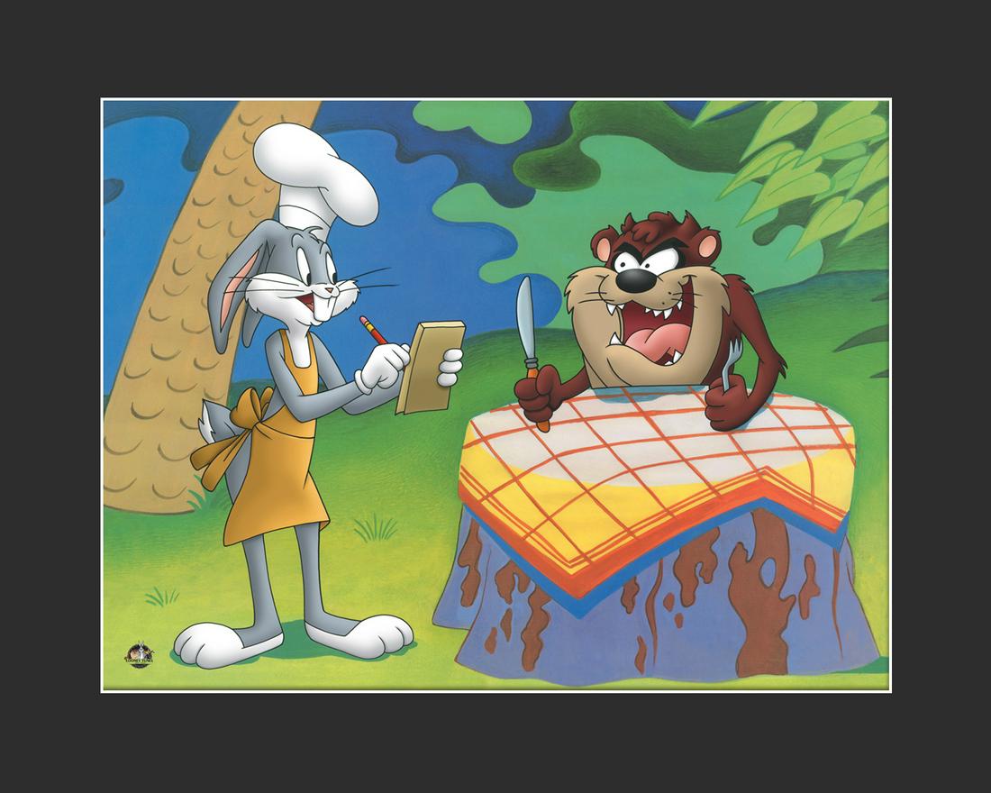 Bugs Bunny and Taz -Warner Bros.- Giclee-Robert McKimson- Suppertime (1 of 1)