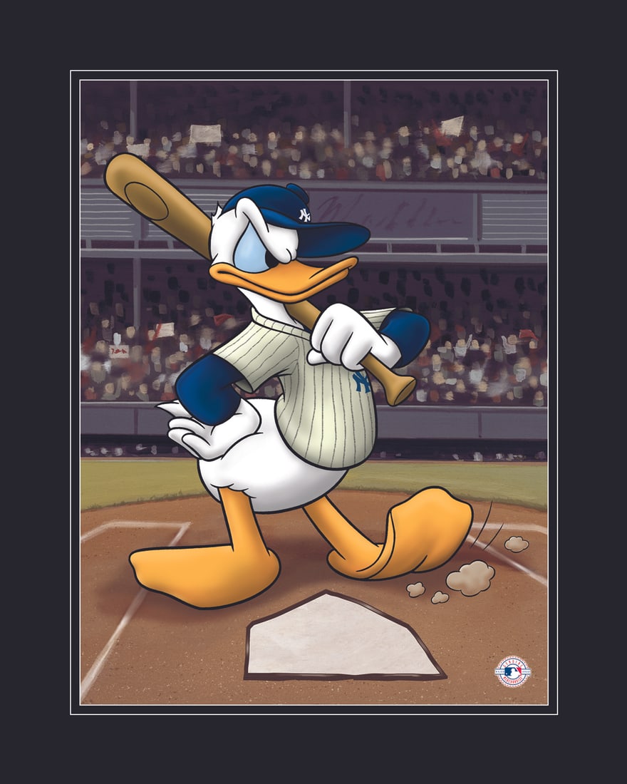 Disney- Donald Duck - New York Yankee Fine Art Giclee (1 of 2)