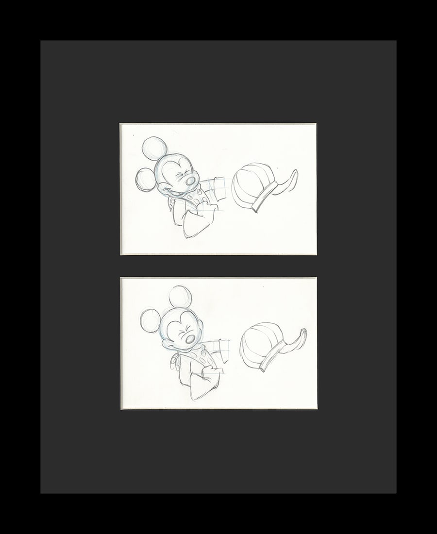 Mickey Mouse - Toot-N-Go Production Drawings-Framed (1 of 1)