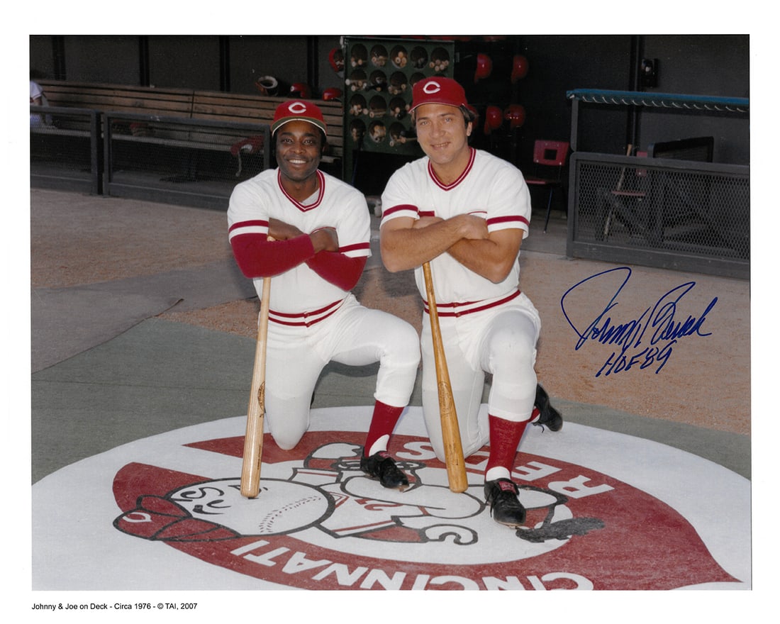 Johnny Bench and Joe Morgan on Deck- Signed (1 of 2)