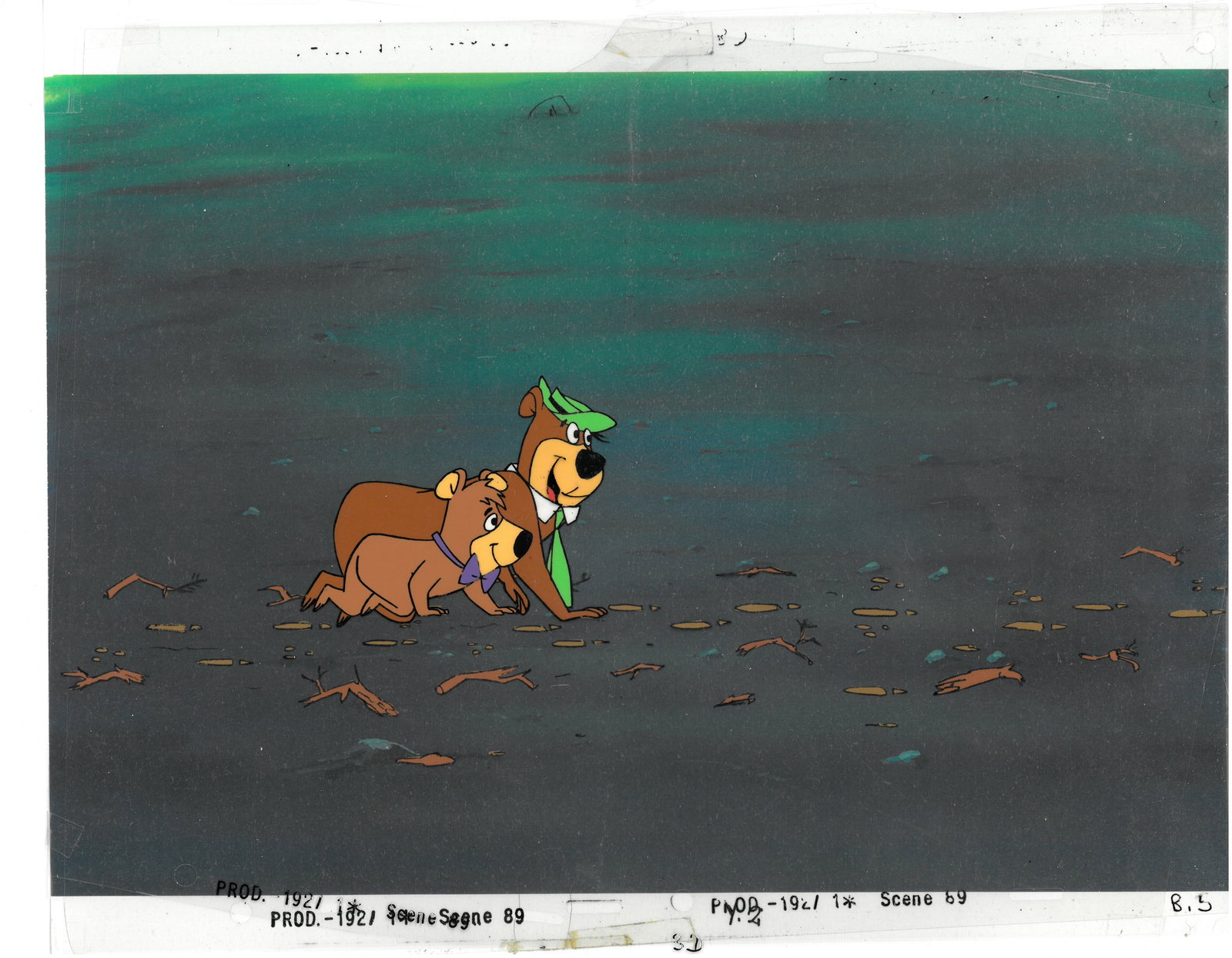Yogi & Boo Boo Bear Original Production Cel (1 of 1)