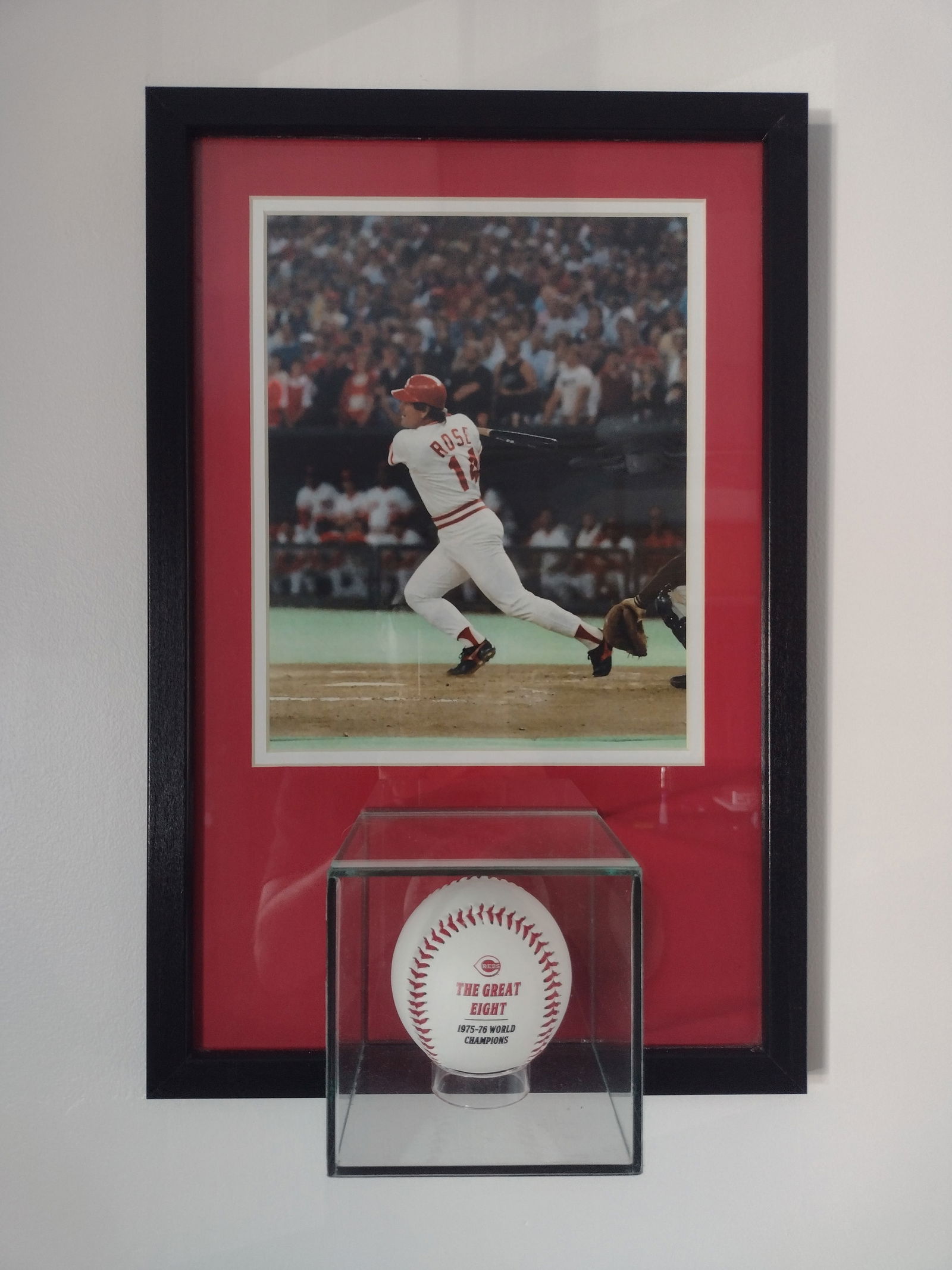 Cincinnati Reds - Pete Rose "The Great Eight" Ball - Framed (1 of 1)