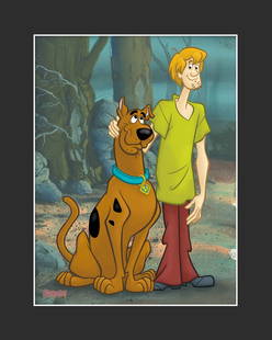 Scooby-Doo & Shaggy - Fine Art Giclee: A Warner Bros. Fine Art limited edition giclee entitled " Scooby & Shaggy ." Scooby-Doo originally produced in 1969 by Hanna-Barbera Productions has been released in several hundred cartoons. Is limit