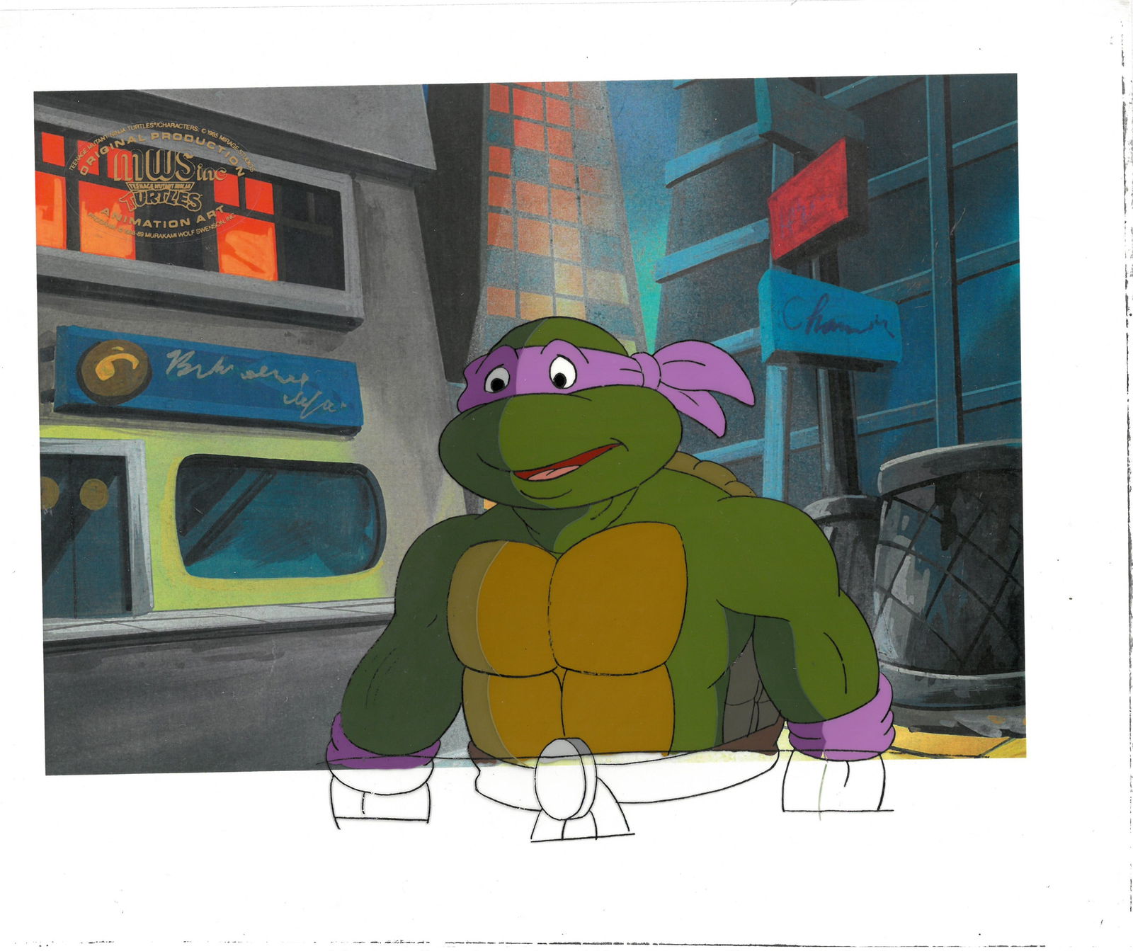 TMNT - Donatello - Original Production Cel with MWS Seal (1 of 1)