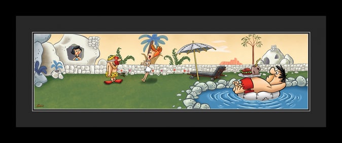 Flintstones - Swimming Pool - Panoramic Limited Edition- Licensed