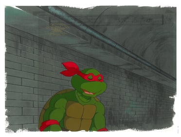 Raphael of (TMNT) Turtles- Original Production Cel with MWS Seal